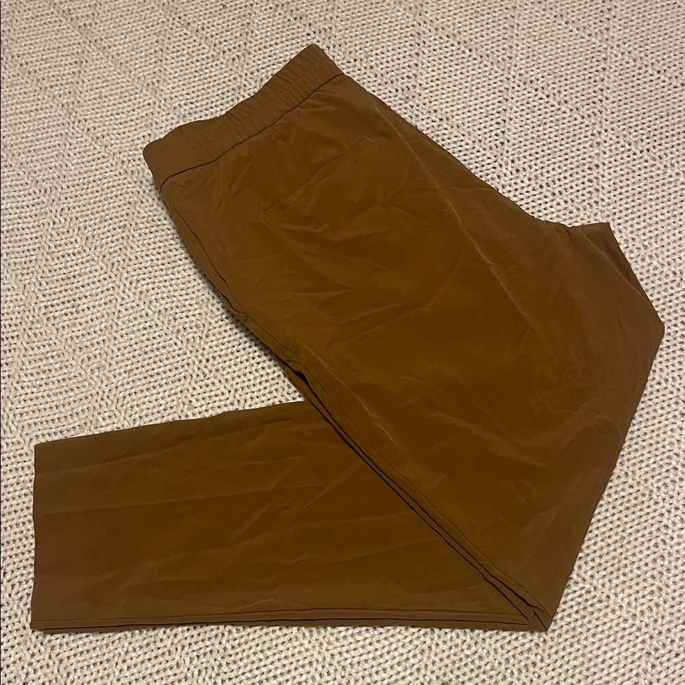 Banana Republic Sloan Slim Fit Ankle Pants M Warm Caramel Brown